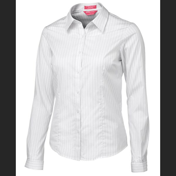 JB's WEAR Ladies Urban L/S Poplin Shirt Thumbnail