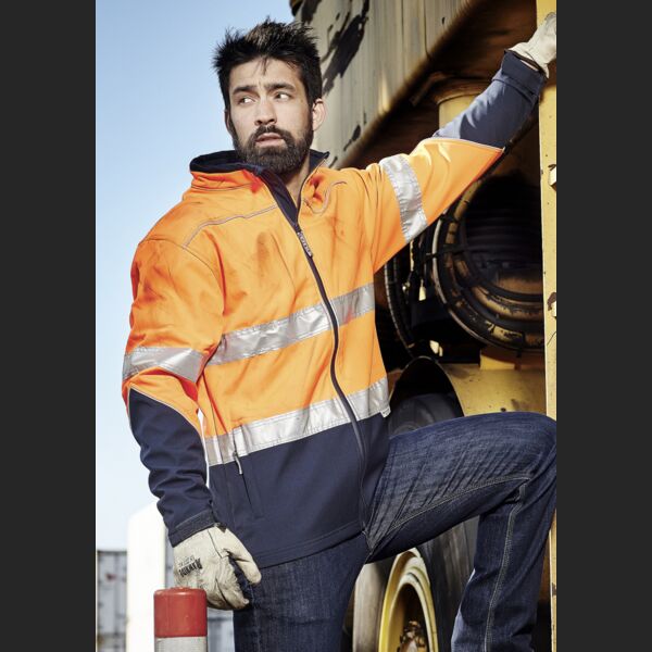 SYZMIK Unisex Hi Vis Soft Shell Jacket Thumbnail